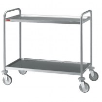SERVING TROLLEY STAINLESS STEEL 2 LEVELS CR2/100B